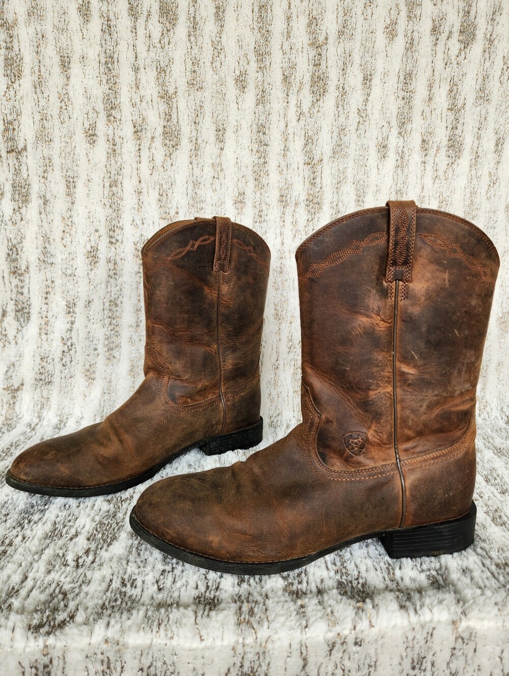 Ariat "Heritage Roper" Western Cowgirl Boot Brown Leather | Women's Size 11B - Picture 2 of 11